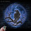 Raven-Metal-Wall-Art-with-LED-Light-3