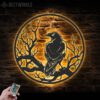 Raven-Metal-Wall-Art-with-LED-Light-4