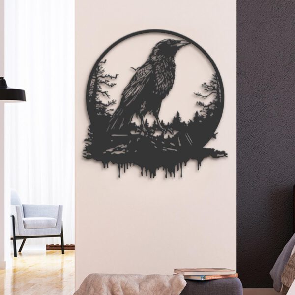 Raven-Metal-Wall-Art-with-LED-Light-6-1