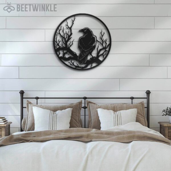 Raven-Metal-Wall-Art-with-LED-Light-7