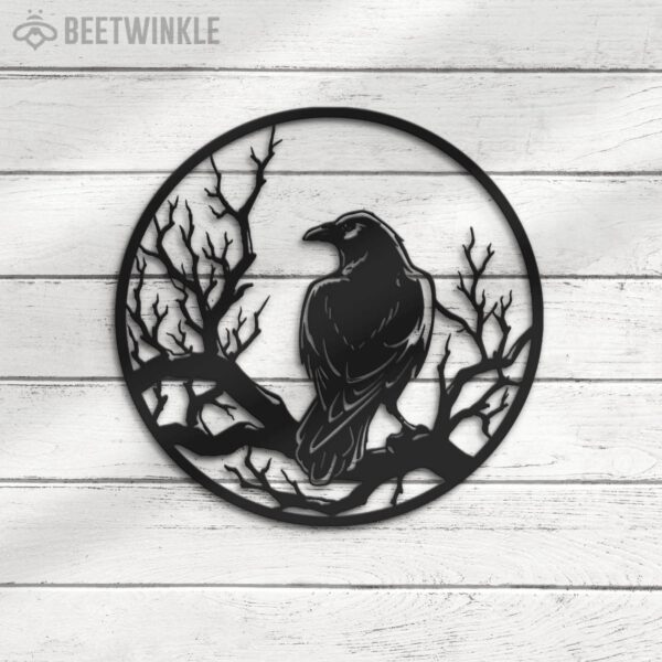 Raven-Metal-Wall-Art-with-LED-Light-8