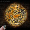 Ryounoart-Peacock-Bird-Metal-Wall-Art-LED-Light-5