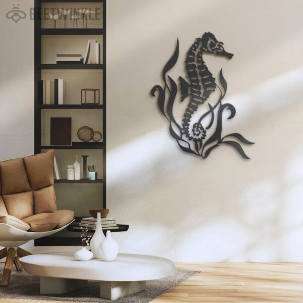 Seahorse-Metal-Wall-Art-LED-Light-4