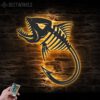 Skeleton-Bass-Fishing-Hook-Metal-Wall-Art-LED-Light-2