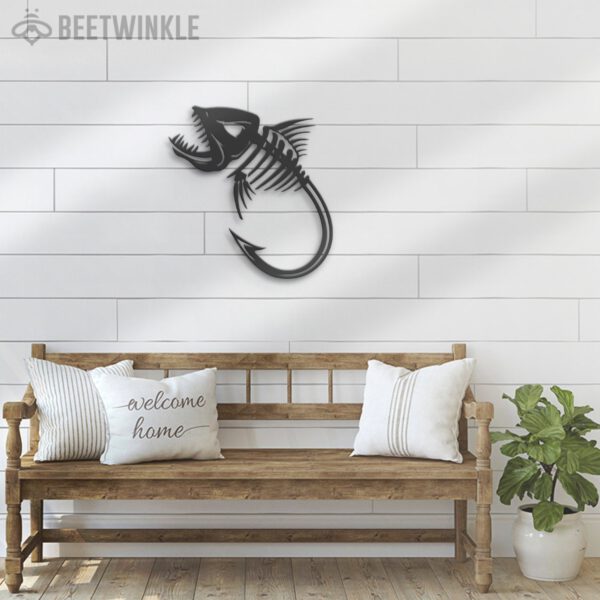 Skeleton-Bass-Fishing-Hook-Metal-Wall-Art-LED-Light-5