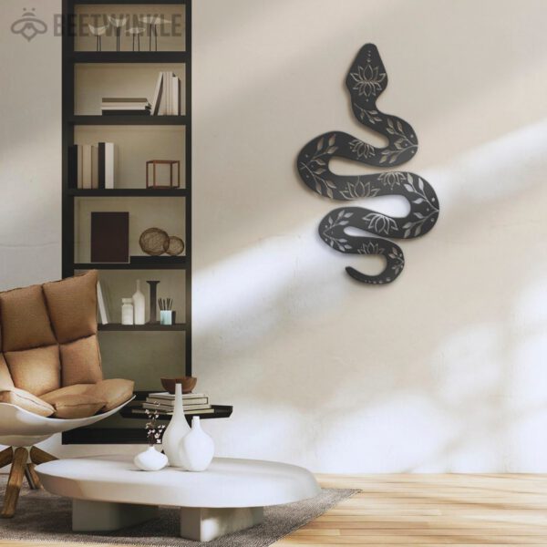 Snake-Lotus-Phase-Metal-Wall-Art-with-LED-Light-3