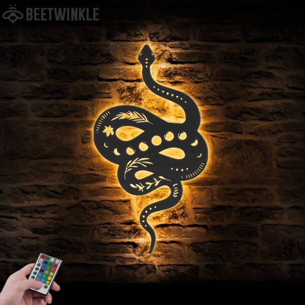 Snake-Moon-Phase-Metal-Wall-Art-with-LED-Light-6