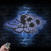 SunFlower-Moth-Butterfly-Metal-Wall-Art-with-LED-Light