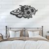 SunFlower-Moth-Butterfly-Metal-Wall-Art-with-LED-Light-8