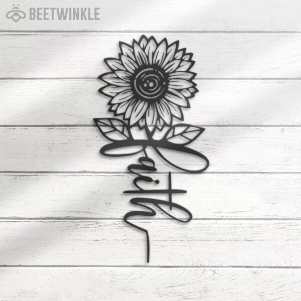 Sunflower-Faith-Metal-Wall-Art-LED-Light-4