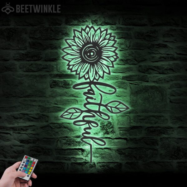 Sunflower-Faith-Metal-Wall-Art-LED-Light-6-1