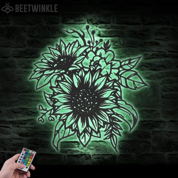 Sunflower-Farmhouse-Metal-Wall-Art-LED-Light-5-1