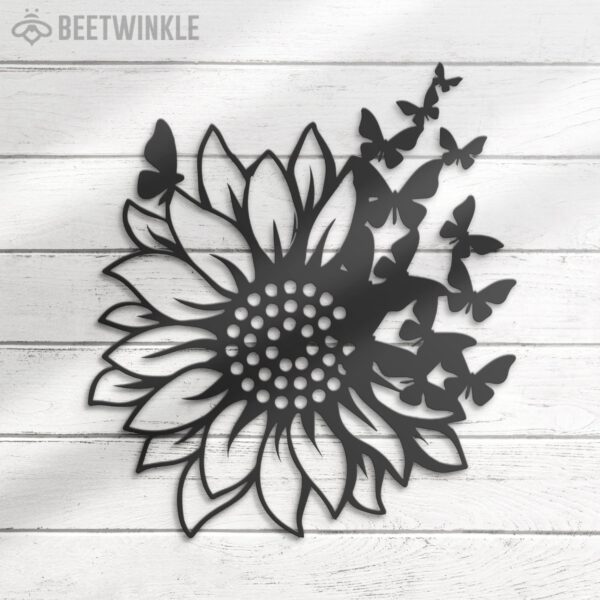 Sunflower-Farmhouse-Metal-Wall-Art-LED-Light-7