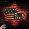 US-Soldier-Kneeling-Praying-At-Memorial-Cross-Metal-Wall-Art-Led-Light-5