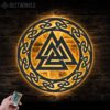 Valknut-Metal-Wall-Art-LED-Light-1