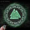 Valknut-Metal-Wall-Art-LED-Light-9