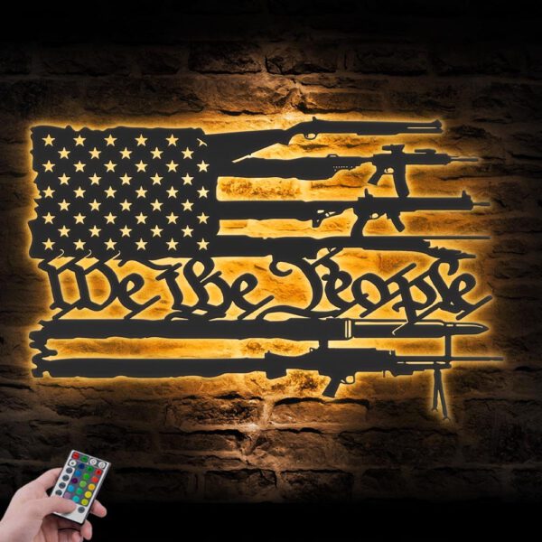 We-The-People-Distressed-American-Flag-Metal-Wall-Art-Led