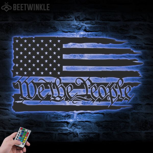 We-The-People-Distressed-American-Flag-Metal-Wall-Art-With-Led-Light-6