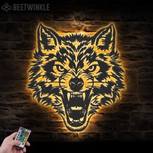 Wolf-Angry-Metal-Wall-Art-LED-Light-2-1