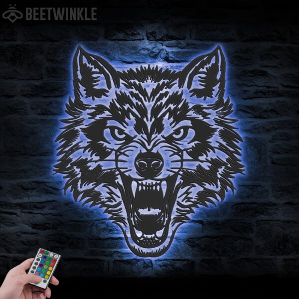 Wolf-Angry-Metal-Wall-Art-LED-Light-6-1