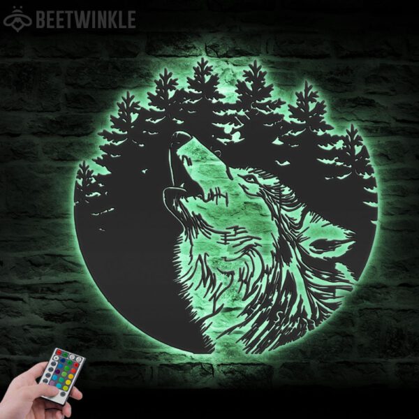 Wolf-In-Forest-Metal-Wall-Art-LED-Light-7-1