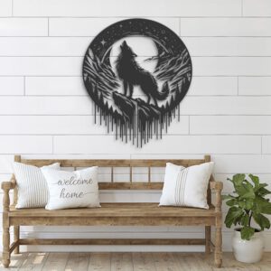 Wolf-On-The-Moon-Metal-Wall-Art-LED-Light-2-3