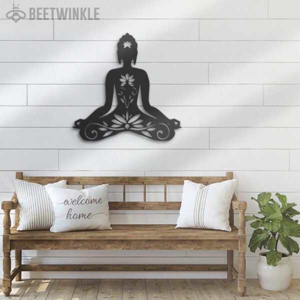 Yoga-Buddha-Lotus-Metal-Wall-Art-LED-Light-7