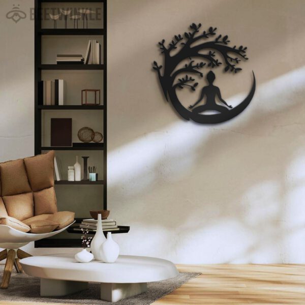 Yoga-Buddha-Tree-Metal-Wall-Art-LED-Light-5