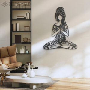 Yoga-Girl-In-Hippie-Style-Metal-Wall-Art-with-LED-Light-3