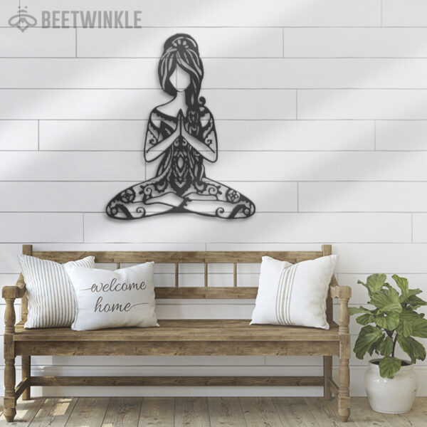 Yoga-Girl-In-Hippie-Style-Metal-Wall-Art-with-LED-Light-4