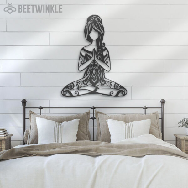 Yoga-Girl-In-Hippie-Style-Metal-Wall-Art-with-LED-Light-5