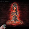 Yoga-Girl-In-Hippie-Style-Metal-Wall-Art-with-LED-Light-8