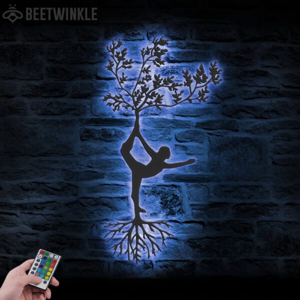 Yoga-Tree-Metal-Wall-Art-with-LED-Light-5