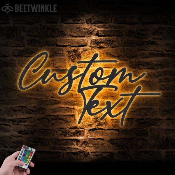 Your-Custom-Text-Words-Metal-Wall-Art-LED-Light-1