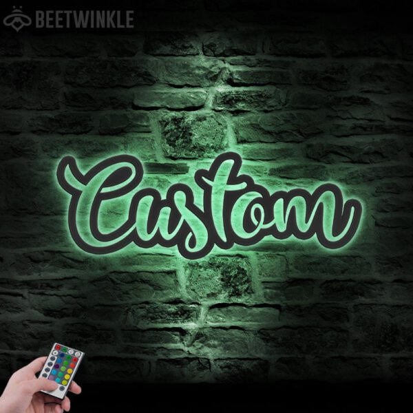 Your-Custom-Text-Words-Metal-Wall-Art-LED-Light-8