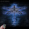 Zentangle-Dragonfly-Metal-Wall-Art-LED-Light-8