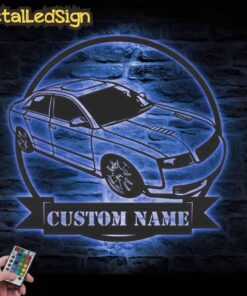 Alternative view of Custom Garage Metal Wall Art Led Light