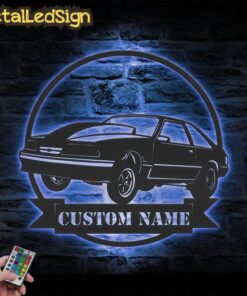 Alternative view of Custom Garage Metal Wall Art Led Light