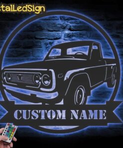 Alternative view of Custom Garage Metal Wall Art Led Light