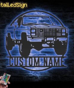Alternative view of Custom Garage Metal Wall Art Led Light