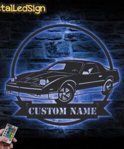 Alternative view of Custom Garage Metal Wall Art Led Light