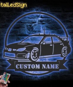 Alternative view of Custom Garage Metal Wall Art Led Light