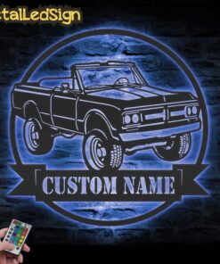 Alternative view of Custom Garage Metal Wall Art Led Light