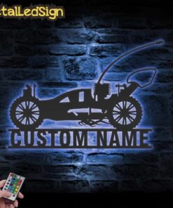 Alternative view of Custom Radio Control Car Metal Wall Art Led Light