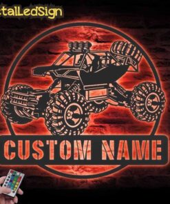 Alternative view of Custom Radio Control Car Metal Wall Art Led Light