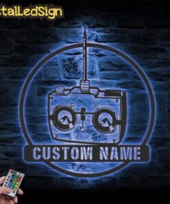 Alternative view of Custom Radio Control Car Metal Wall Art Led Light