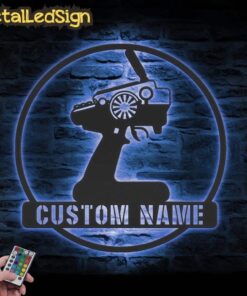 Alternative view of Custom Radio Control Car Metal Wall Art Led Light