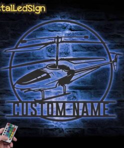 Alternative view of Custom Radio Controlled Airplane Metal Wall Art Led Light